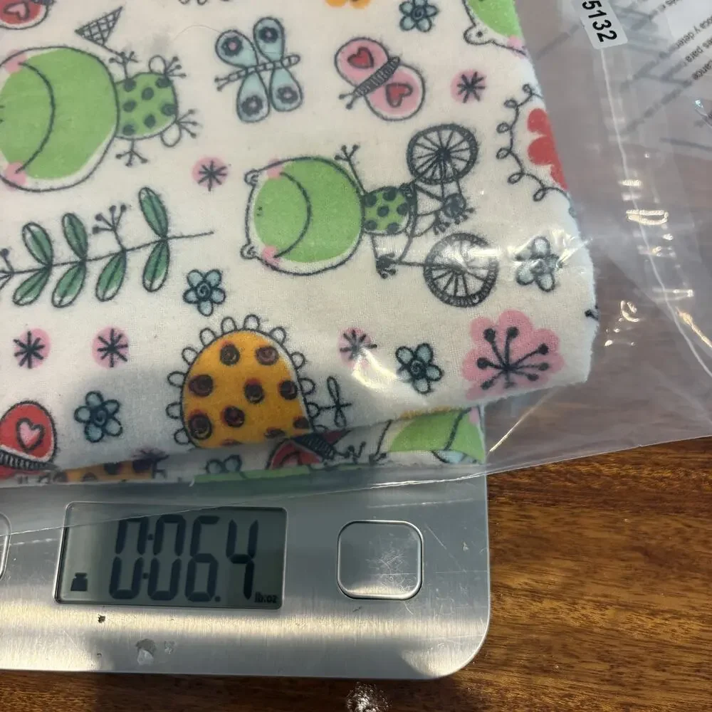 Handmade Pillowcase Frogs & Flowers Whimsical Flannel 20x32